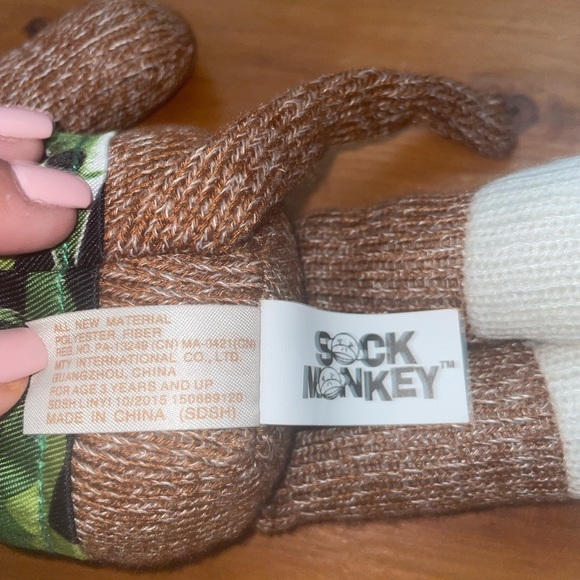 Dan Dee Camo Sock Monkey Rabbit Doll Brown 12" Ears Shark Green Shirt Easter - Picture 7 of 10